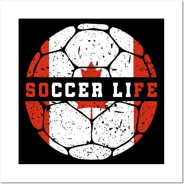 Canada Soccer Wall Art by footballomatic